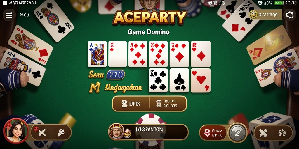 Screenshot menampilkan gameplay seru dari ACEPARTY dengan pemain berinteraksi.