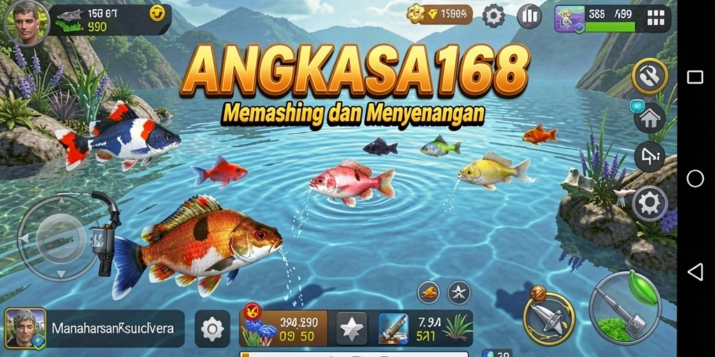 Tampilan gameplay ANGKASA168 yang menakjubkan dan penuh aksi memancing.