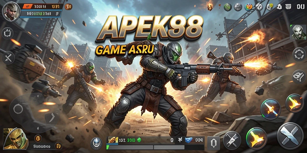 Screenshot APEK88 menunjukkan aksi pertarungan yang menegangkan dan seru.