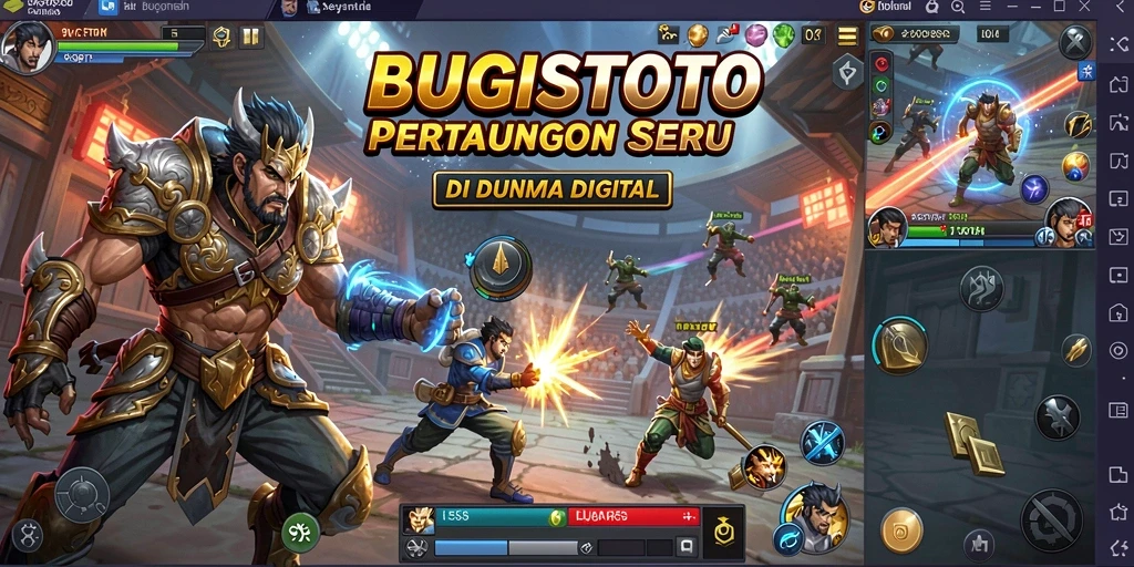 Gameplay intens di <strong>BUGISTOTO</strong> dengan pertarungan seru.