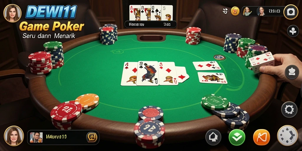 Tampilan gameplay seru dalam DEWI11 yang mengasyikkan.