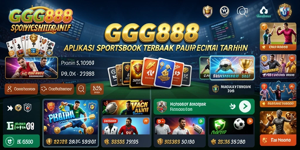 Tampilan menarik dan gameplay seru pada aplikasi GGG888 Sportsbook.