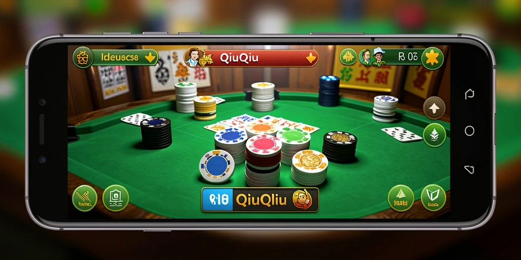 Tampilan gameplay seru pada IDEBET yang menunjukkan strategi QiuQiu.