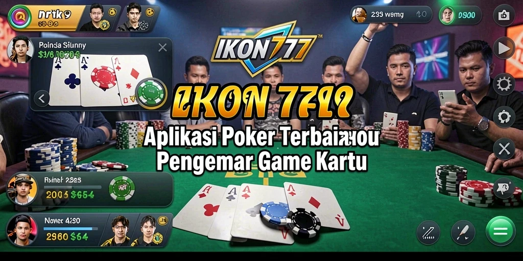 Tangkapan layar IKON777 menampilkan gameplay Poker yang seru dan kompetitif.