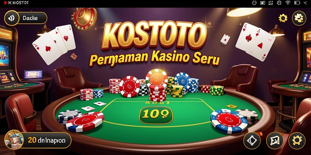 Tampilan gameplay KOSTOTO yang menarik dan interaktif.