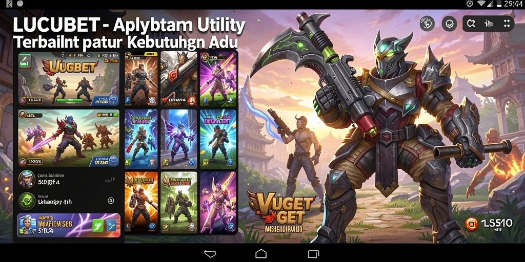 Tampilan antarmuka LUCUBET yang sederhana dan fungsional.