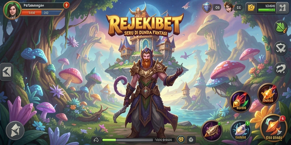 Tampilan gameplay REJEKIBET yang penuh warna dan menyenangkan.