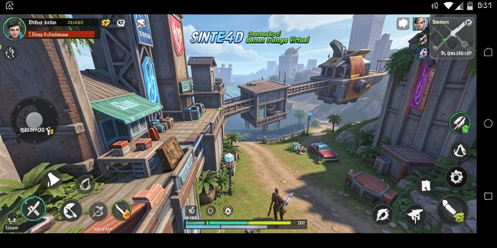 Screenshot gameplay SINTE4D menampilkan aksi strategi yang menegangkan.