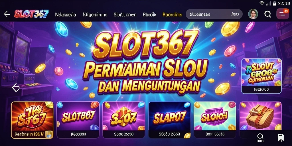 Tampilan gameplay SLOT367 yang menarik dan penuh warna.