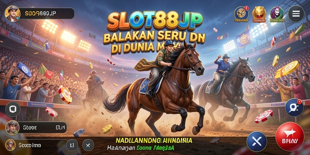 Gameplay balapan yang mendebarkan di SLOT88JP.