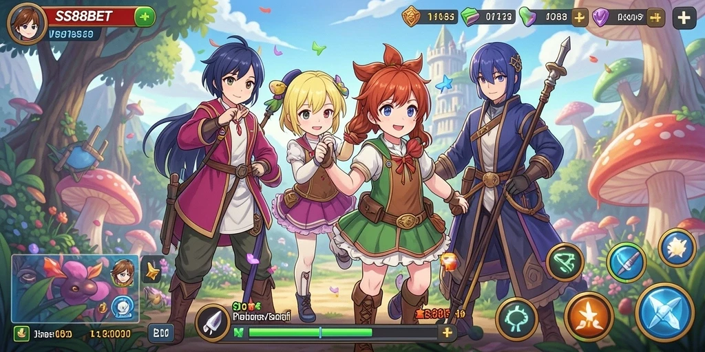 Screenshot gameplay SS88BET menampilkan karakter Anime yang beraksi.