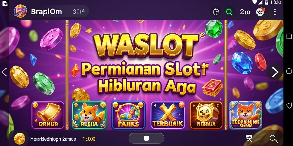 Gameplay menarik WASLOT saat bermain slot dengan grafik memukau.