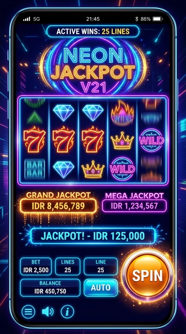 Tampilan antarmuka pengguna v21 yang sederhana dan efektif.