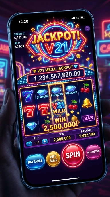 Sinyal kecepatan unduh aplikasi v21 yang cepat dan stabil.
